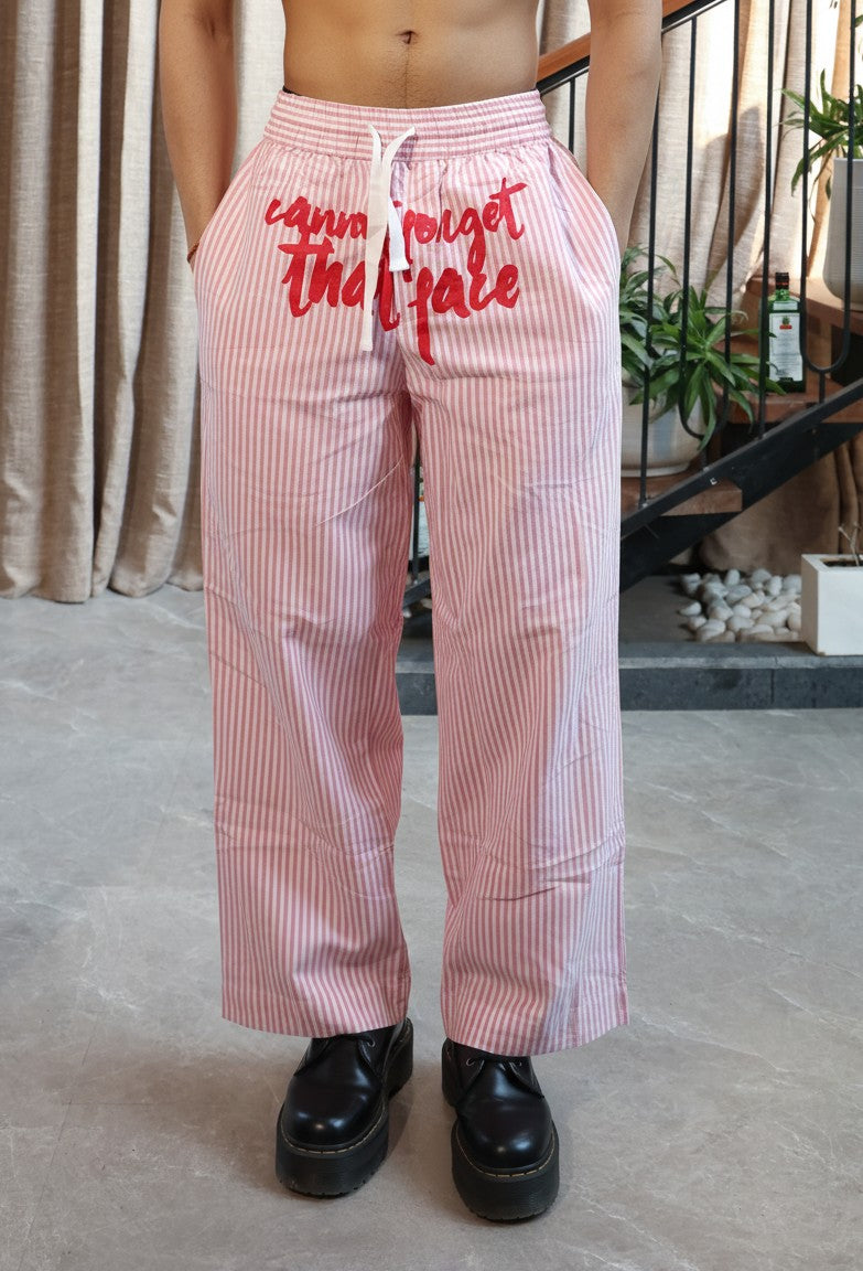Can't Forget Striped Pants | Pastel Raspberry