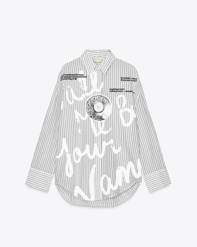 CMBYN Striped Shirt | Pastel Grey