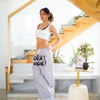 Didn't Dial Striped Pants | Pastel Grey