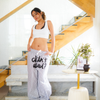 Didn't Dial Striped Pants | Pastel Grey