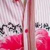 First Bite Striped Shirt | Pastel Raspberry