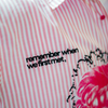 First Bite Striped Shirt | Pastel Raspberry