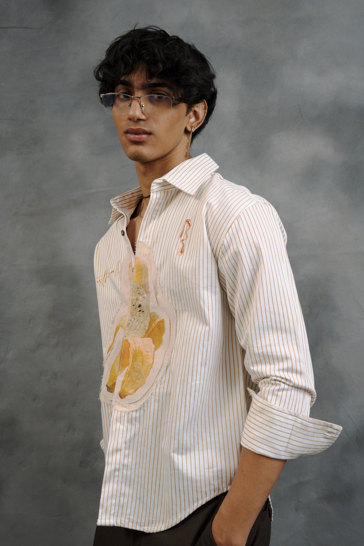 not2Deep Cotton | White/Brown Striped