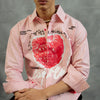 First Bite Striped Shirt | Pastel Raspberry
