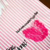 First Bite Striped Shirt | Pastel Raspberry