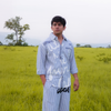 CMBYN Striped Shirt | Pastel Grey
