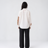 Maayka | Ivory Patchwork Full Sleeve Shirt