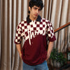 Retro Polo T-shirt | Burgundy