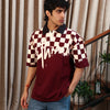 Retro Polo T-shirt | Burgundy