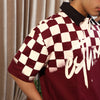 Retro Polo T-shirt | Burgundy