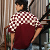 Retro Polo T-shirt | Burgundy
