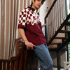Retro Polo T-shirt | Burgundy