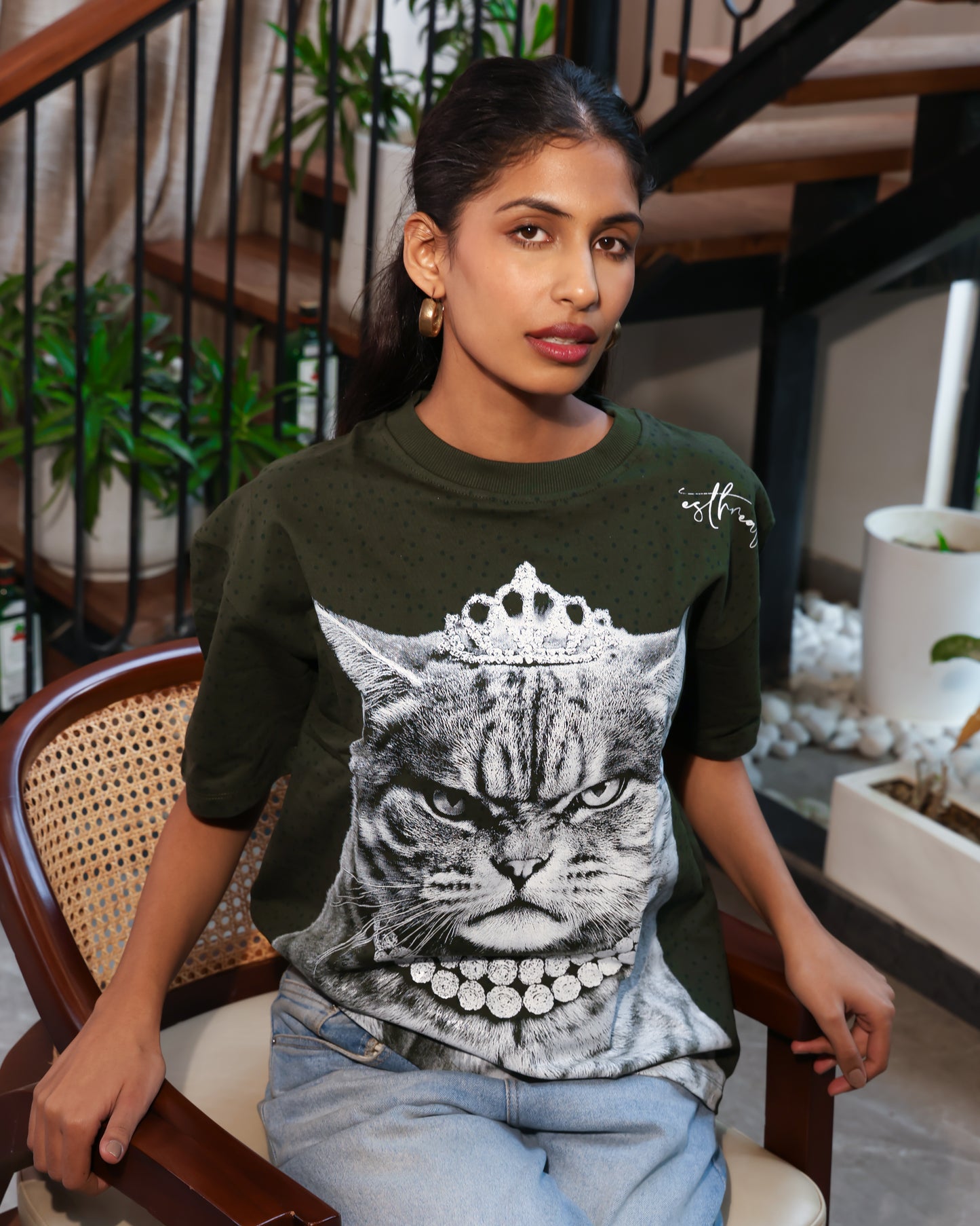 CaQueen | Forrest Green Tshirt