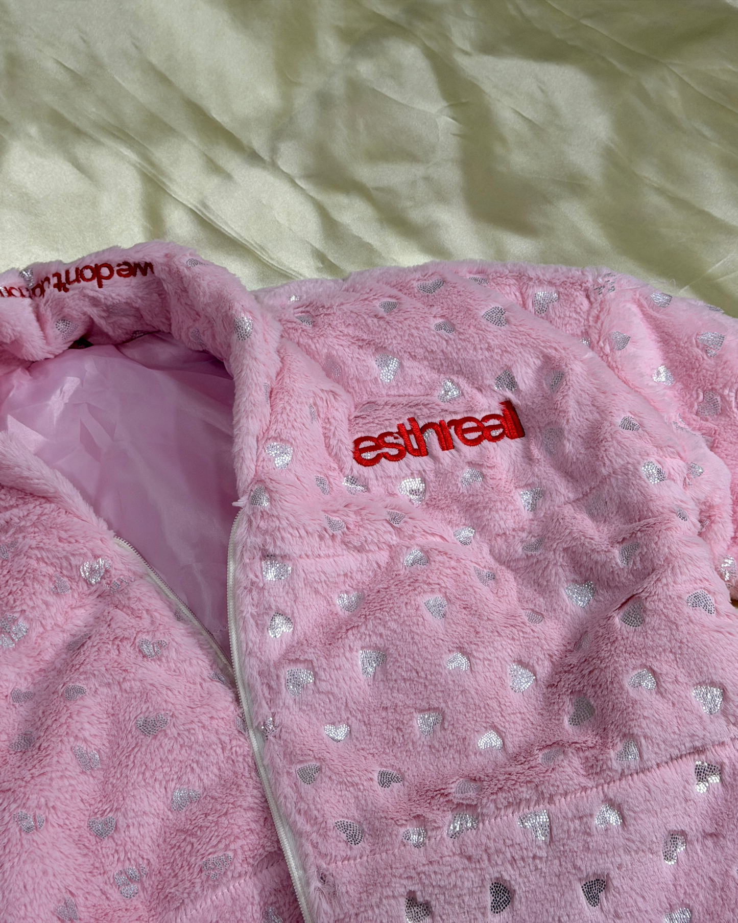 Mom's Love Puff Jacket | Baby Pink