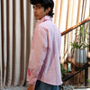 First Bite Striped Shirt | Pastel Raspberry