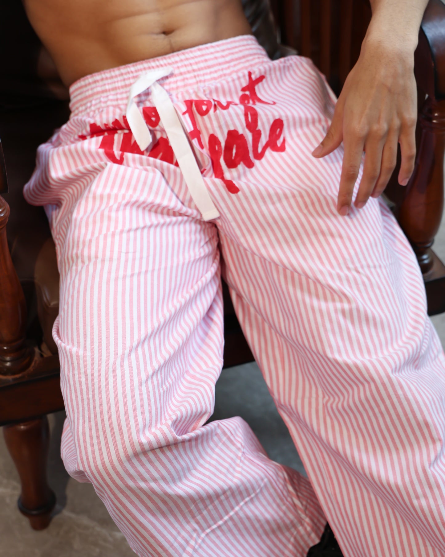 Can't Forget Striped Pants | Pastel Raspberry