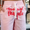 Can't Forget Striped Pants | Pastel Raspberry