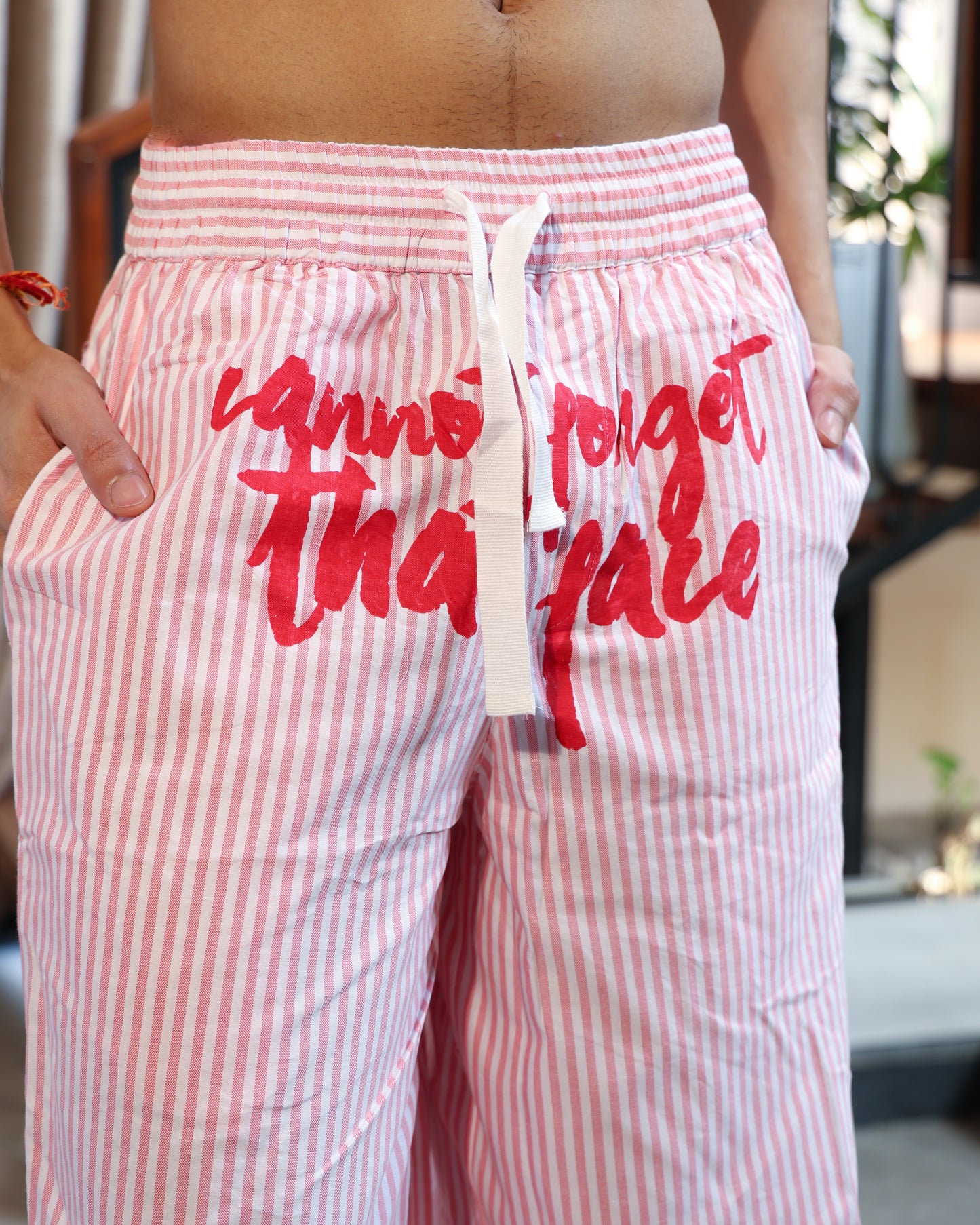 Can't Forget Striped Pants | Pastel Raspberry