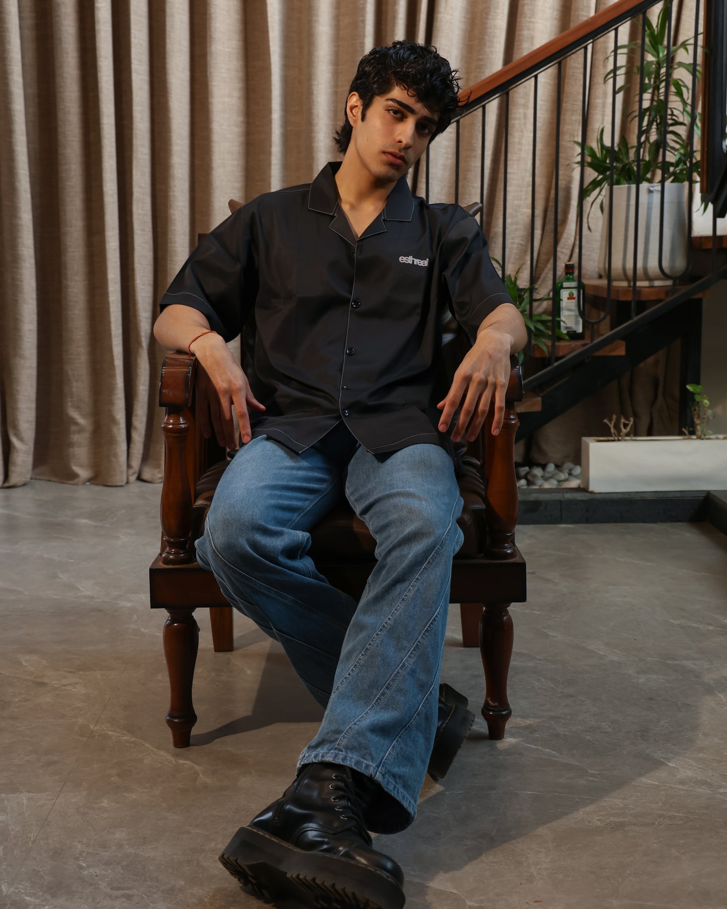 Her | Contrast Stitch Shirt