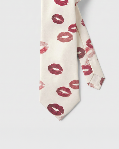 Kissed Tie | Milk White
