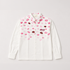 Kissed | White - Bomario | 4 Hand Beaded Kisses | 1/1