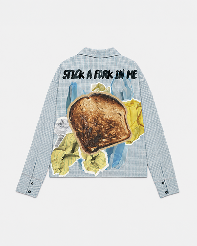 Burnt Toast Box Shirt | Honeycomb Blue