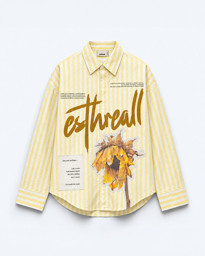 ClaspedIn Twill Linen | Full Sleeved Striped Shirt