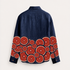 Grapefruit Gasm - Navy | Linen Relaxed Shirt | PREORDER