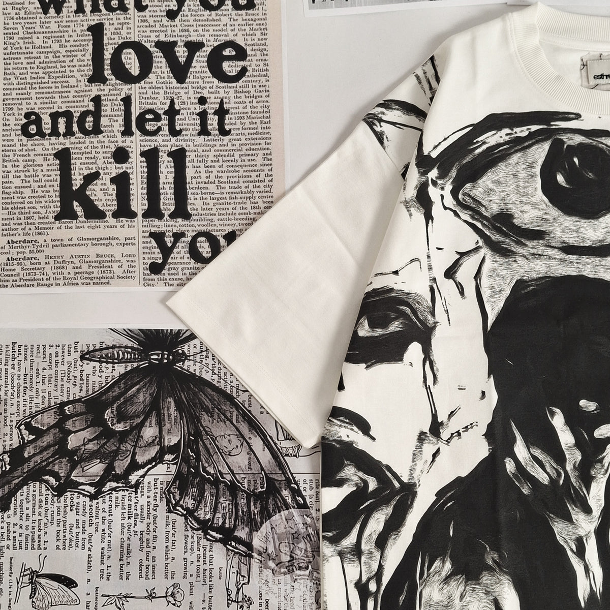 Duet – Black & White Oversized T-Shirt