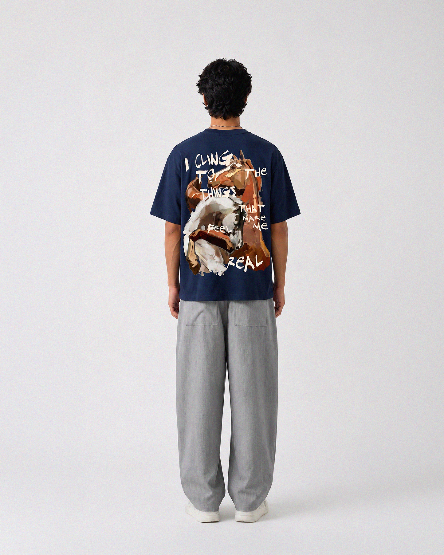 HoldON - Navy | Relaxed Tee