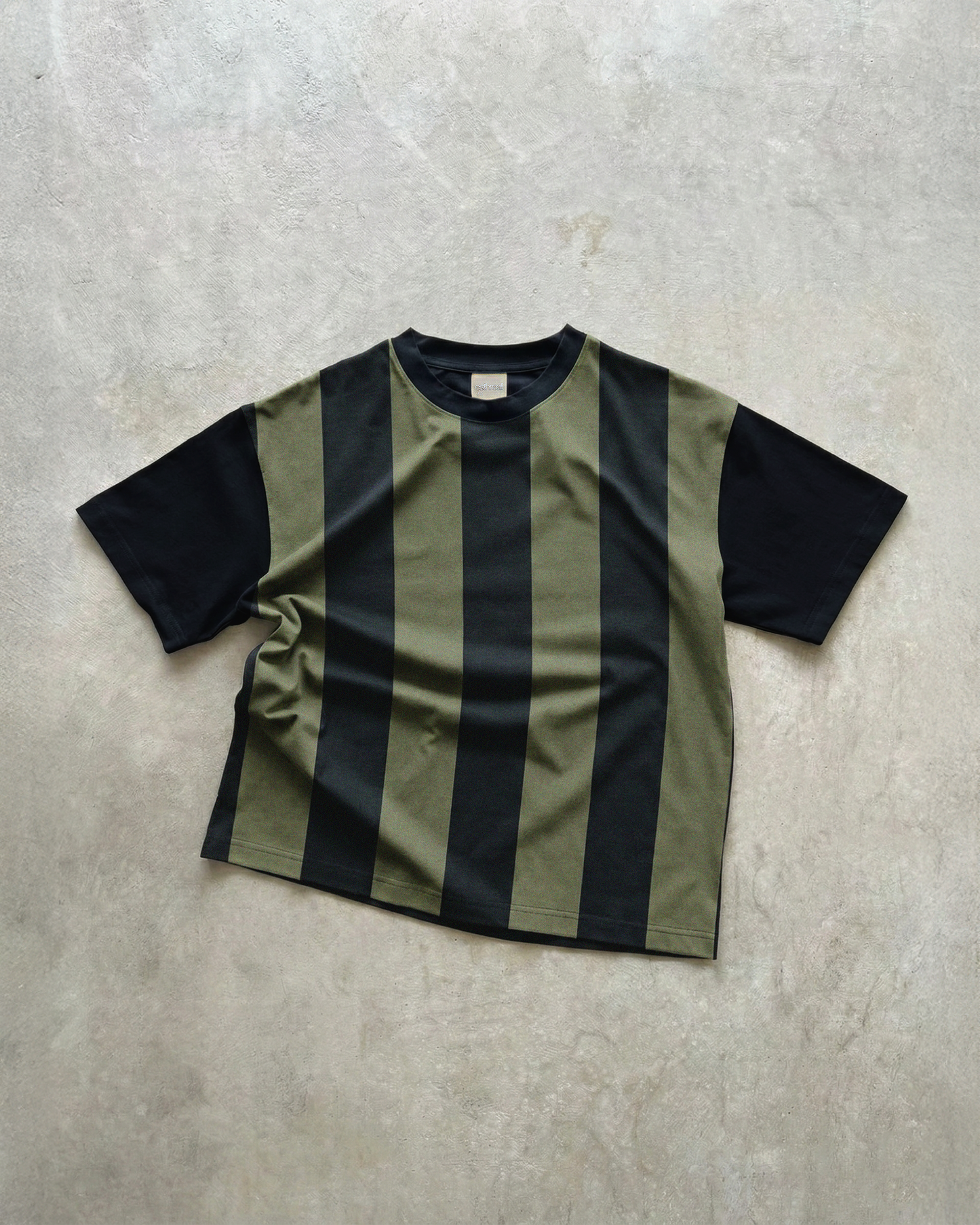 Matcha | Retro Striped Box Tee