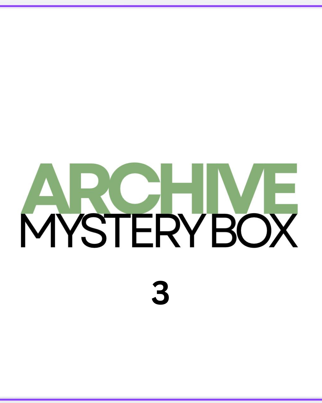 ARCHIVE - III | MYSTERY BOX